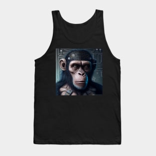 Cyber chimpanzee Tank Top